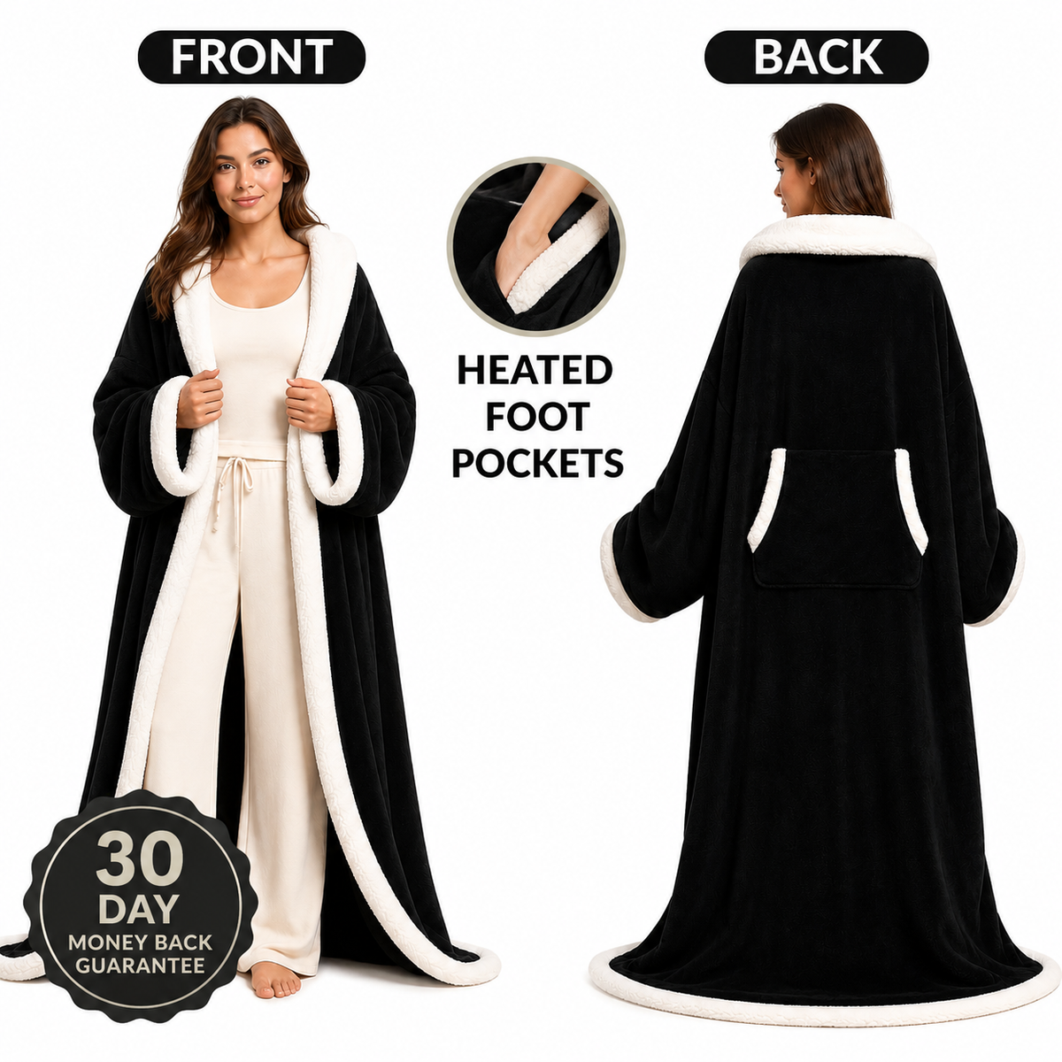 HeatHug Wearable Heated Blanket Hoodie