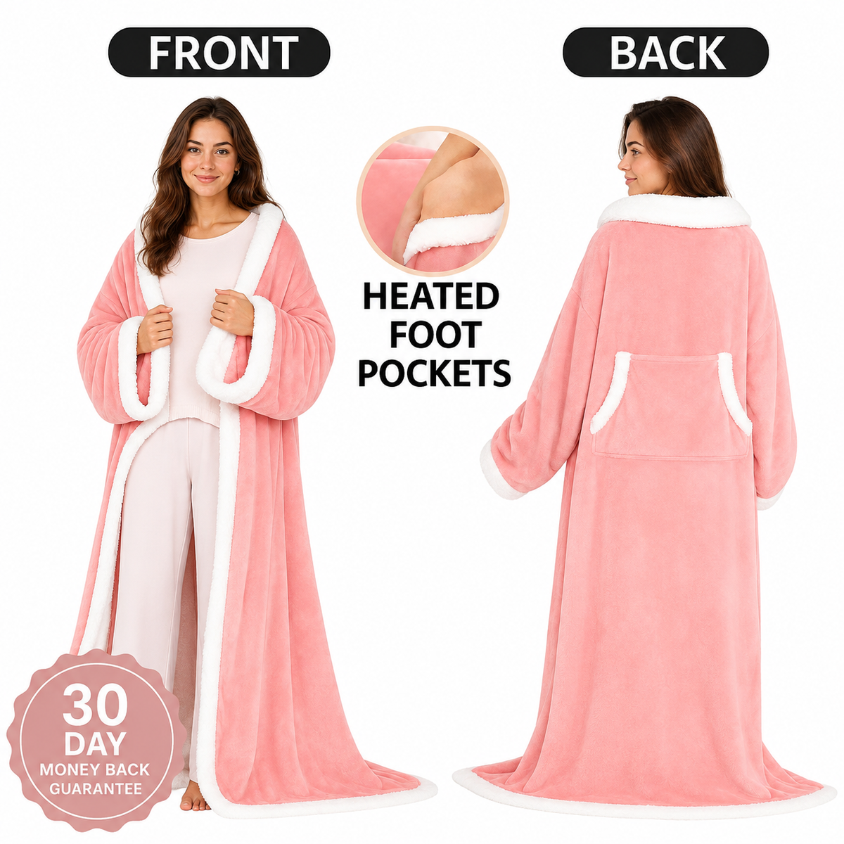 HeatHug Wearable Heated Blanket Hoodie