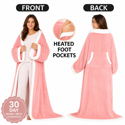 HeatHug Wearable Heated Blanket Hoodie